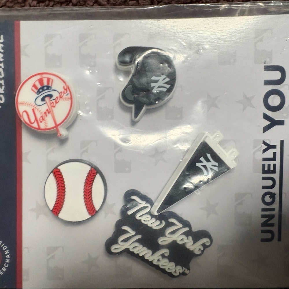 New York Yankees croc Jibbitz